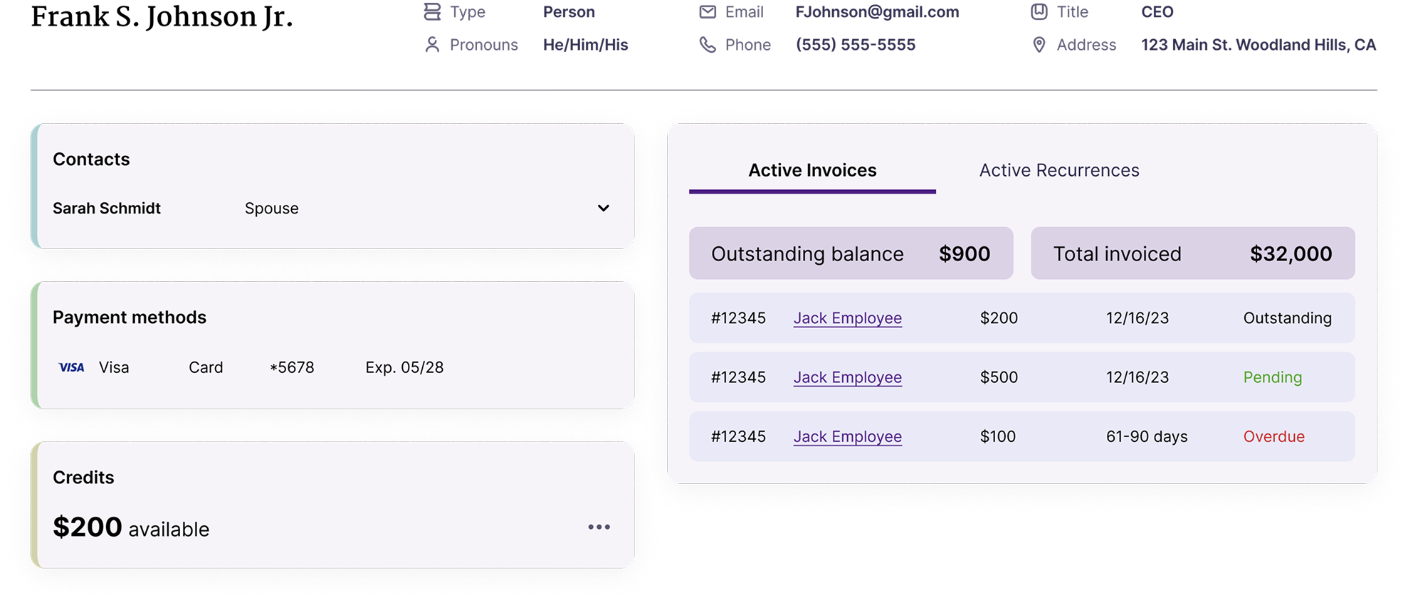 Invoice customization